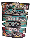Placa Decorativa Bem-vindo ao Jardim